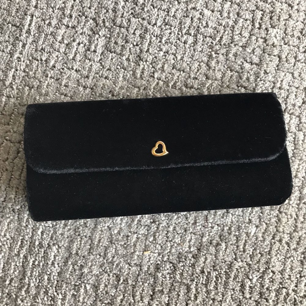 Victoria’s Secret Black Velvet Clutch